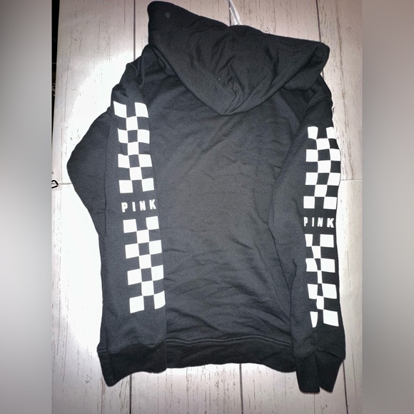 Pink Checkerboard Hoodie - Picture 3 of 3